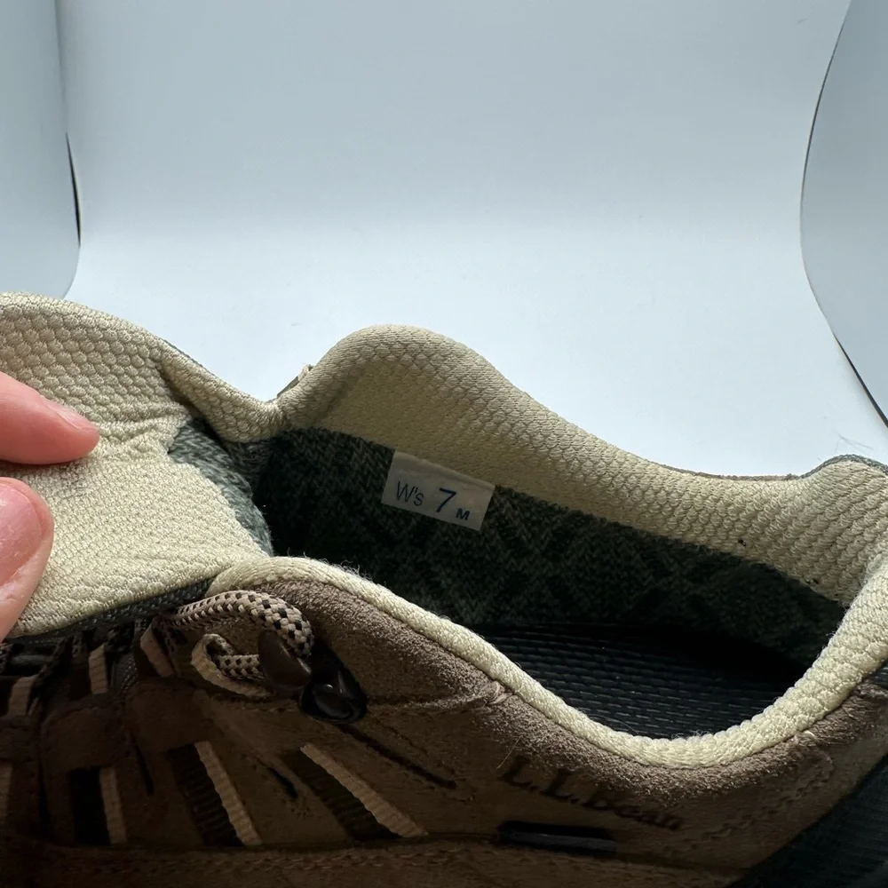 L.L. Bean Tan and Green Hiking Shoes - Picture 5 of 8